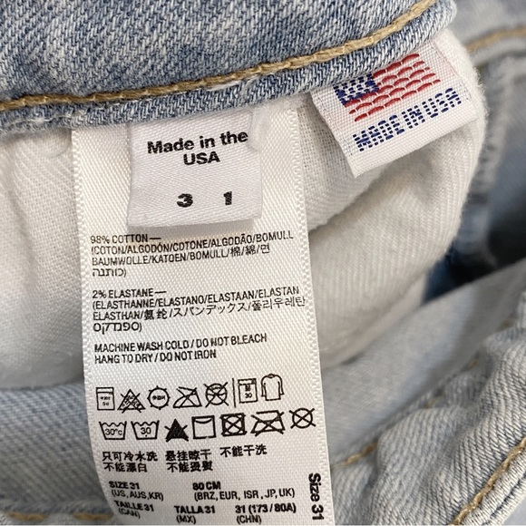 American Apparel High Waist Mom Jeans 31 - Picture 7 of 8